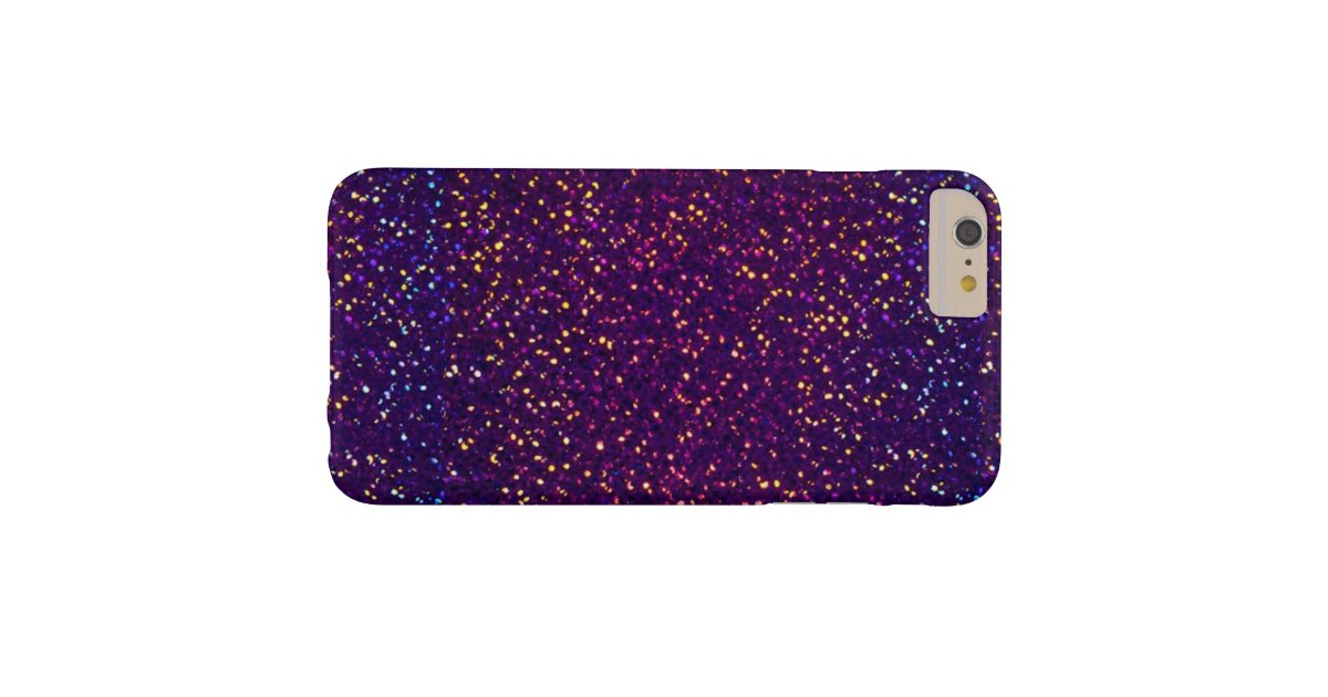 Blue Purple Glitter pattern iPhone 6 Plus Case | Zazzle