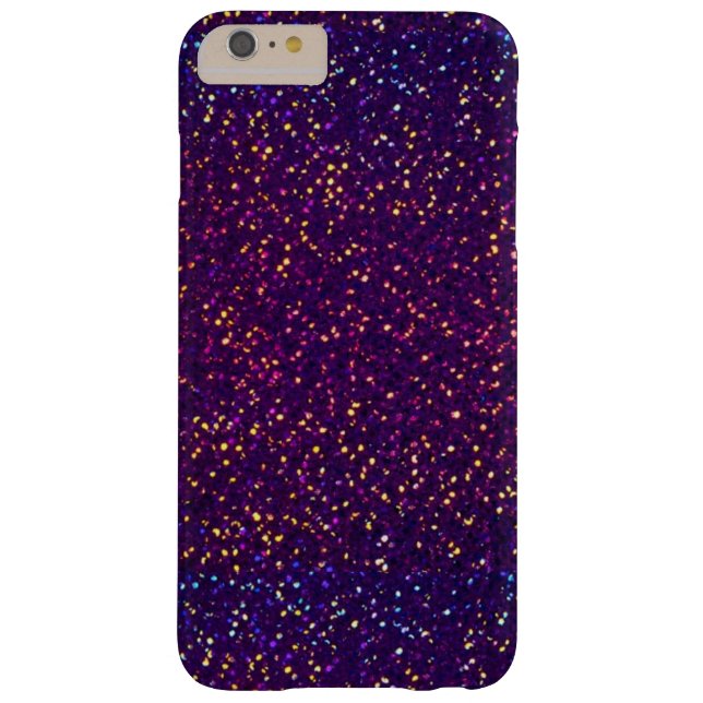 Blue Purple Glitter pattern iPhone 6 Plus Case (Back)