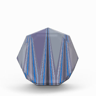 Blue, Purple, Gray Chevron Art Print Award