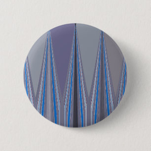 Blue, Purple, Gray Chevron Art Print Button
