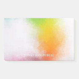 Blue Purple Green Red Orange Yellow Template Post-it Notes