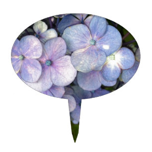 Blue Purple Hydrangea Cake Topper