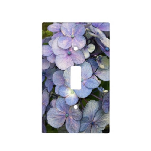 Blue Purple Hydrangea Light Switch Cover