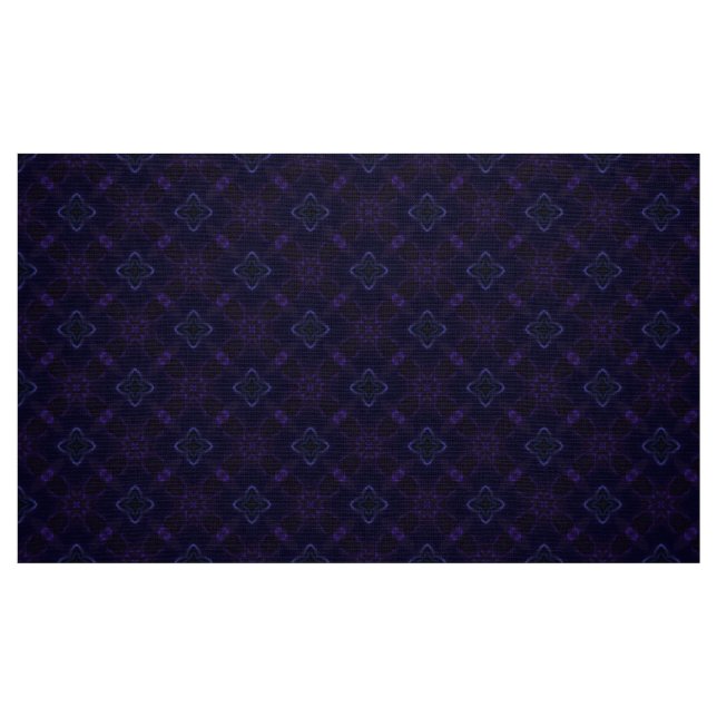 Blue Purple Indigo Custom Pattern Fabric (Fat Quarter)