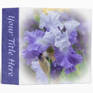 Blue/Purple Iris Binder