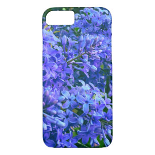 Blue purple lilacs romantic blue floral photo iPhone 8/7 case