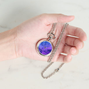 Blue Purple Mandala Clouds Boho Bohemian Watch