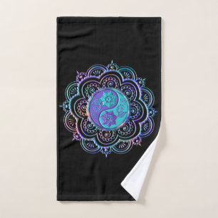 Blue & Purple Mandala Hand Towel