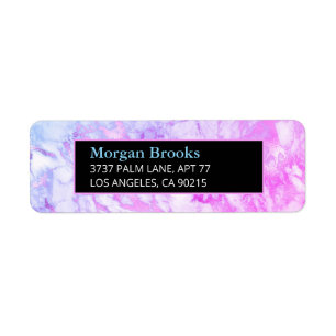 Blue & Purple Marble, Black & Blue Label