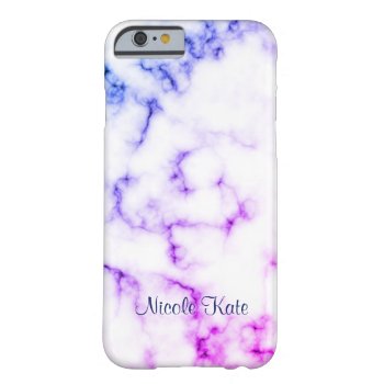 Blue Purple Marble Barely There Iphone 6 Case by Frankipeti at Zazzle
