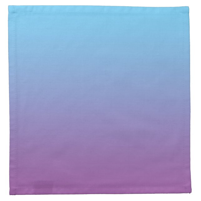 Blue & Purple Ombre Cloth Napkin (Front)