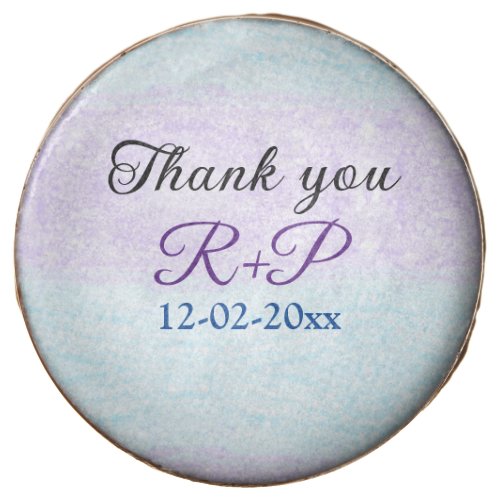 Blue purple ombre glitter sparkle thank you add  chocolate covered oreo