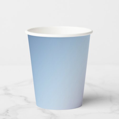 Blue Purple Ombre Gradient Blur Abstract Design Paper Cups