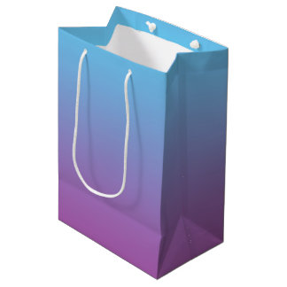Blue & Purple Ombre Medium Gift Bag