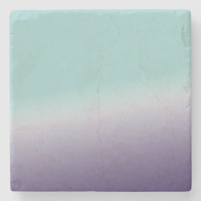 Blue Purple Ombre Stone Coaster (Front)