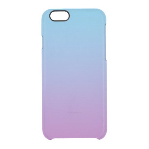 Blue  Purple Ombre Clear iPhone 66S Case