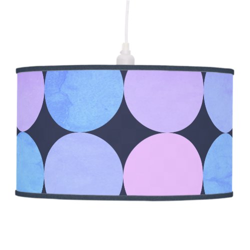 Blue Purple  Pink Circles Ceiling Lamp