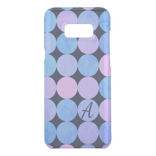 Blue Purple & Pink Circles Monogram Uncommon Samsung Galaxy S8+ Case