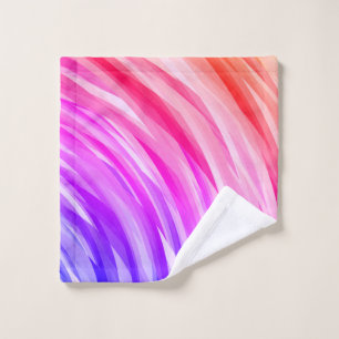 Blue Purple Pink Red Orange Yellow Wash Cloth