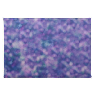 Blue Purple Pink Trendy Cool Chic Cloth Placemat