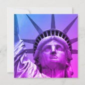 Blue Purple Pop Art Statue of Liberty New York (Front)