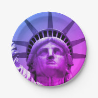 Blue Purple Pop Art Statue of Liberty New York