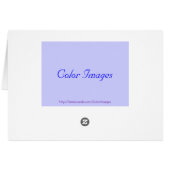 Blue Purple Rose Save The Date Cards (Back Horizontal)