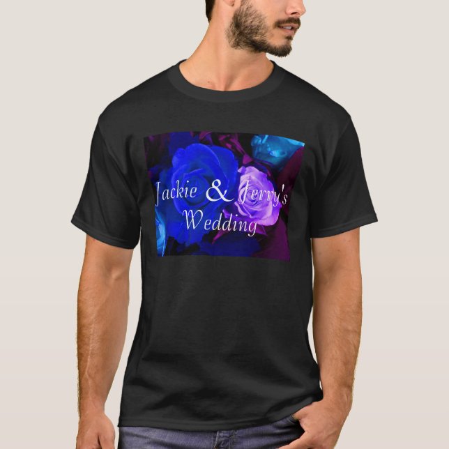 Blue Purple Rose T-Shirt (Front)