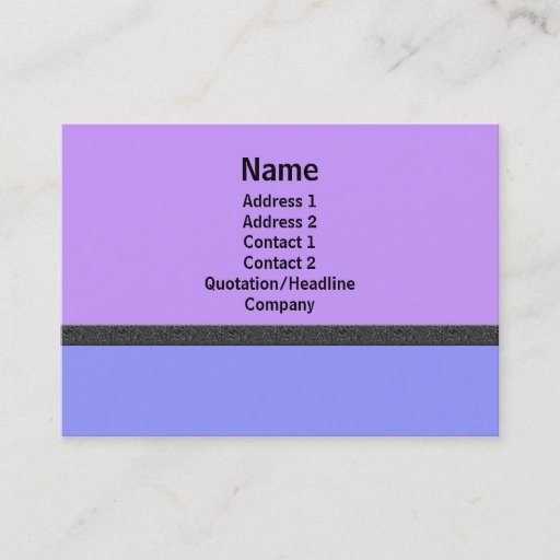 Customizable blue purple simple business cards