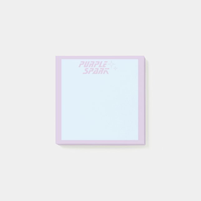 Blue Purple Small Business   Post-it Notes (Front)