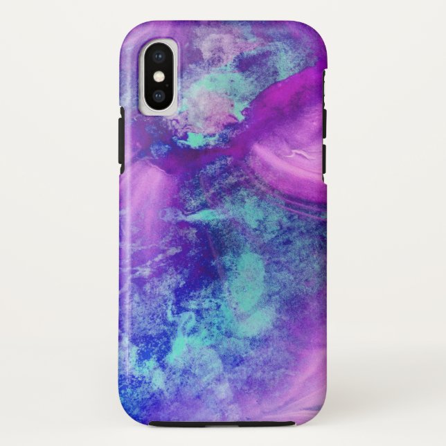 Blue Purple Space Case-Mate iPhone Case (Back)