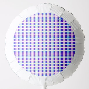 blue & purple striped electric retro balloon