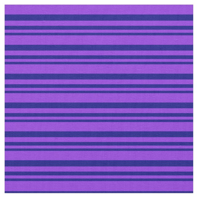 Blue & Purple Stripes/Lines Pattern Fabric (Close Up)