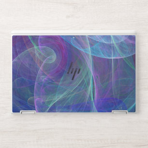 Blue Purple Teal Airy Abstraction HP Laptop Skin