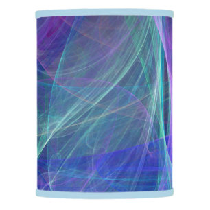 Blue Purple Teal Airy Abstraction Lamp Shade