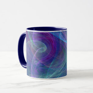 Blue Purple Teal Airy Abstraction Mug