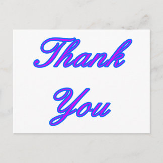 Blue Purple Thank You Design The MUSEUM Zazzle Gif Postcard