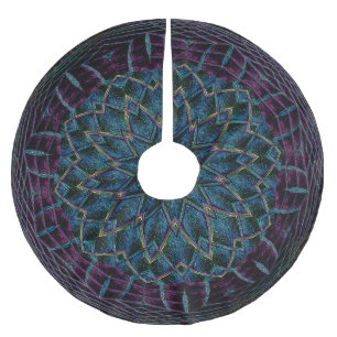 Blue Purple Tree Skirt