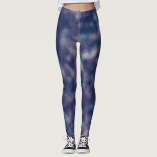 Blue Purple Trendy Unique Cool Chic Leggings