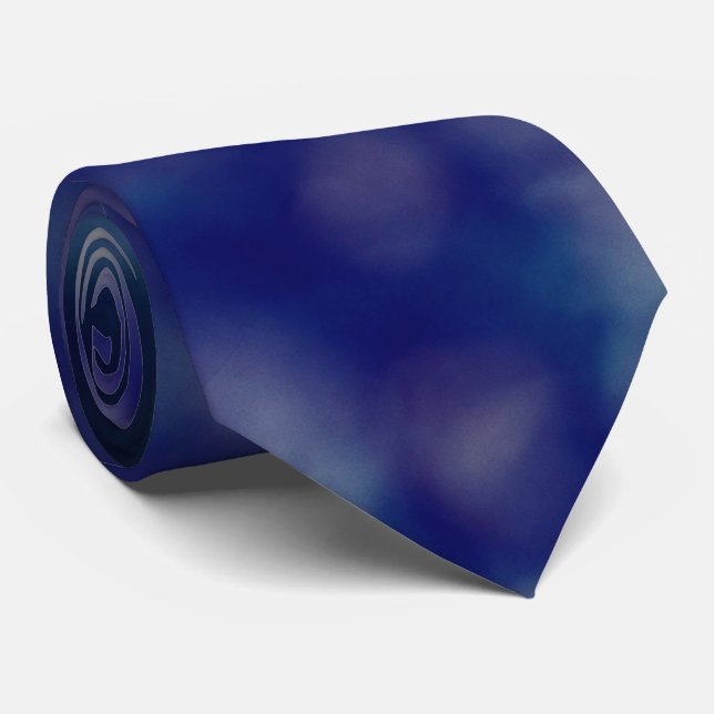 Blue Purple Trendy Unique Cool Chic Neck Tie (Rolled)