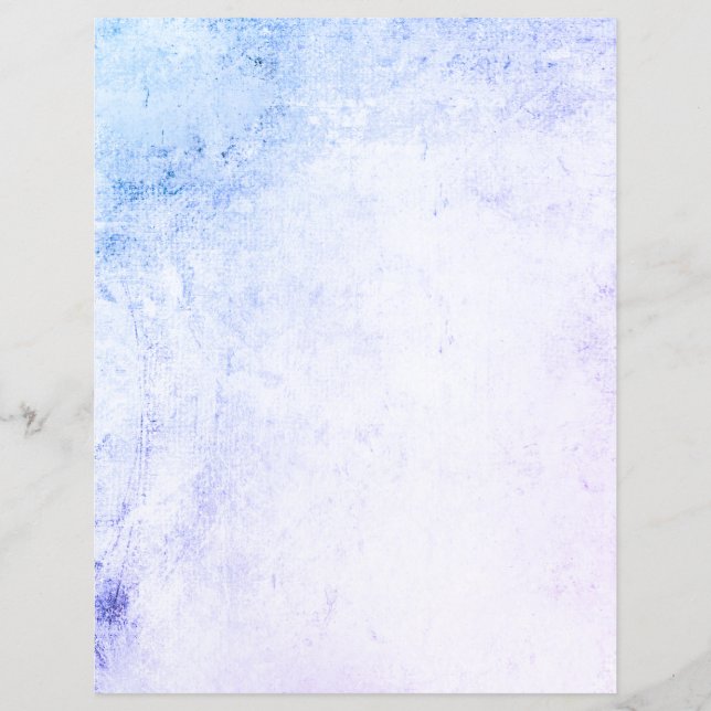 Blue Purple Venetian Plaster Texture Scrapbook (Front)