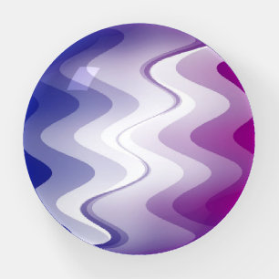 Blue purple white paperweight