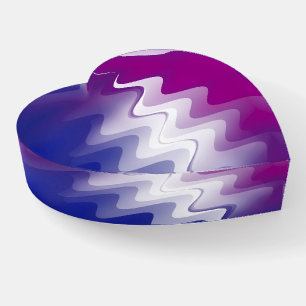 Blue purple white paperweight