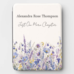 Blue Purple Wildflower Just One More Chapter Kindle Cover