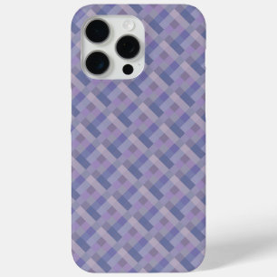 Blue Purple Woven Geometric Pattern iPhone 15 Pro Max Case