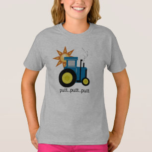 Blue Putt Putt Tractor T-Shirt