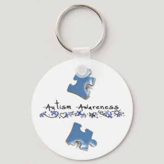 Blue Puzzle Pieces - Autism Awareness Keychain