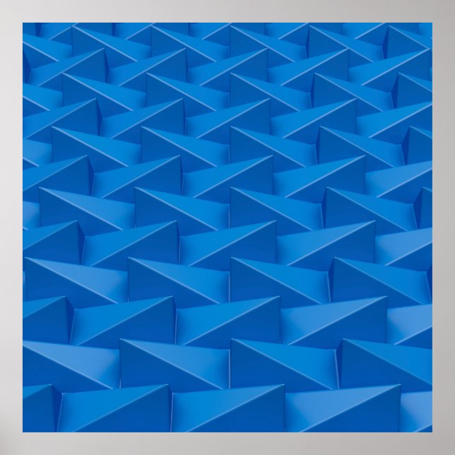 Blue pyramids poster (Front)