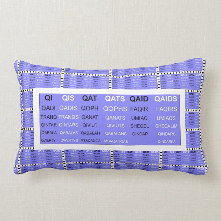 Blue Q Words Without The U Lumbar Pillow Zazzle Com