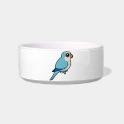 Blue Quaker Parrot Cat Food Bowl